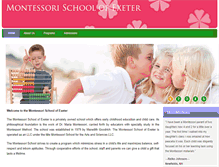 Tablet Screenshot of montessorischoolofexeter.com